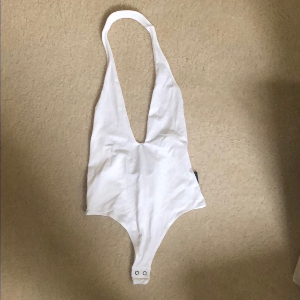 Express white skimpy bodysuit leotard